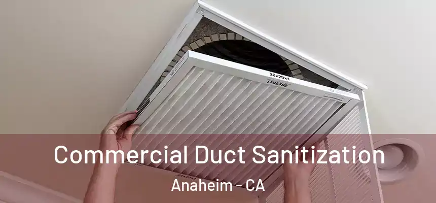 Commercial Duct Sanitization Anaheim - CA